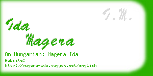 ida magera business card